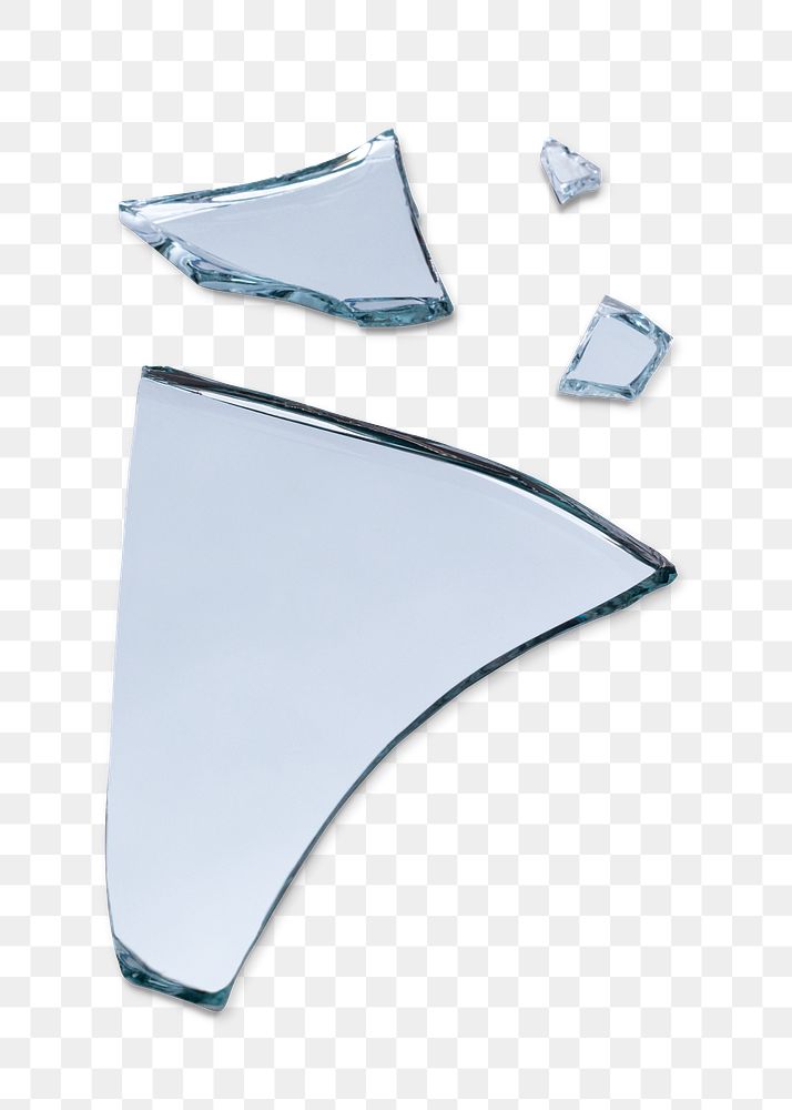 PNG broken glass shard of mirror Free PNG Sticker rawpixel