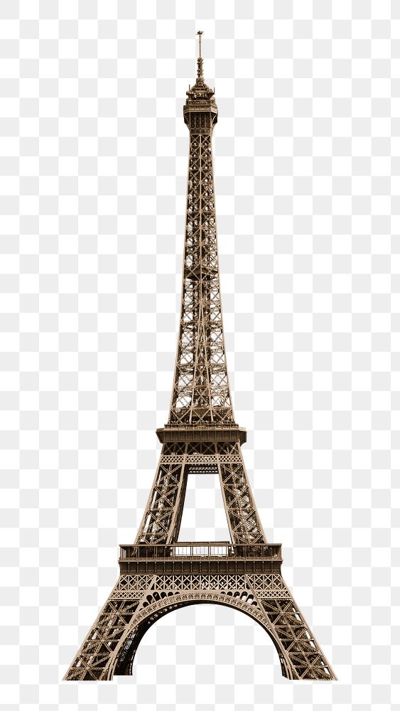 Eiffel Tower png clipart, Paris famous architecture, transparent background