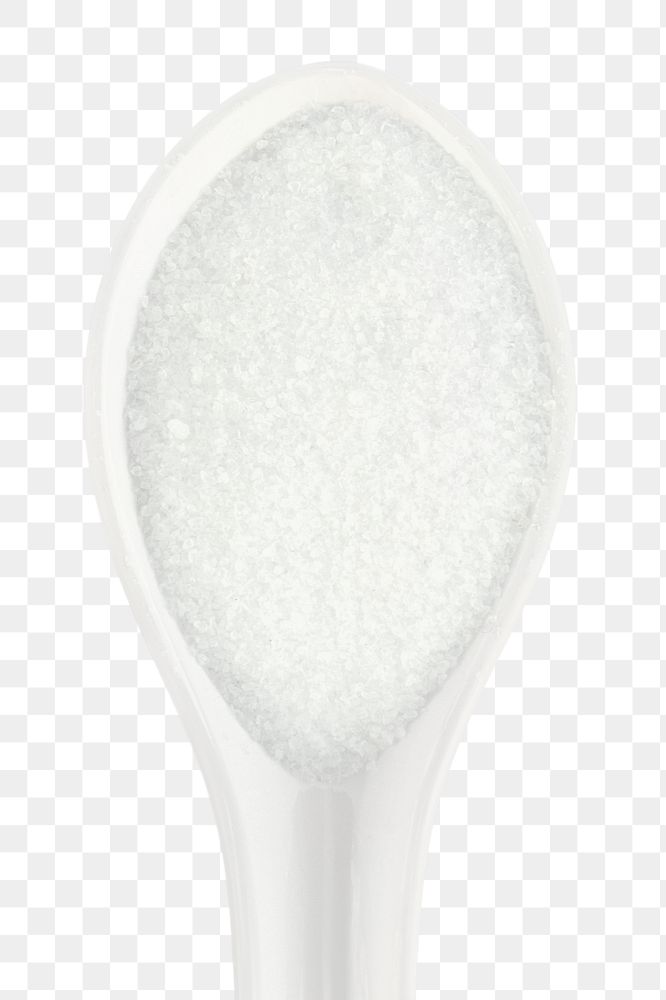 Salt in spoon png sticker, food photography, transparent background