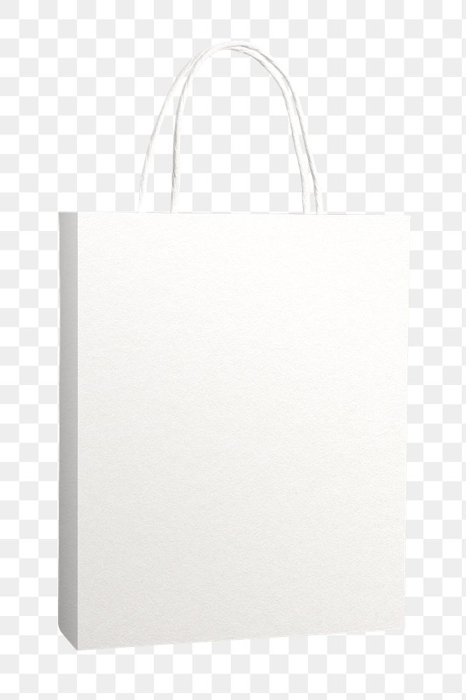 Png paper shopping bag mockup for fashion brands