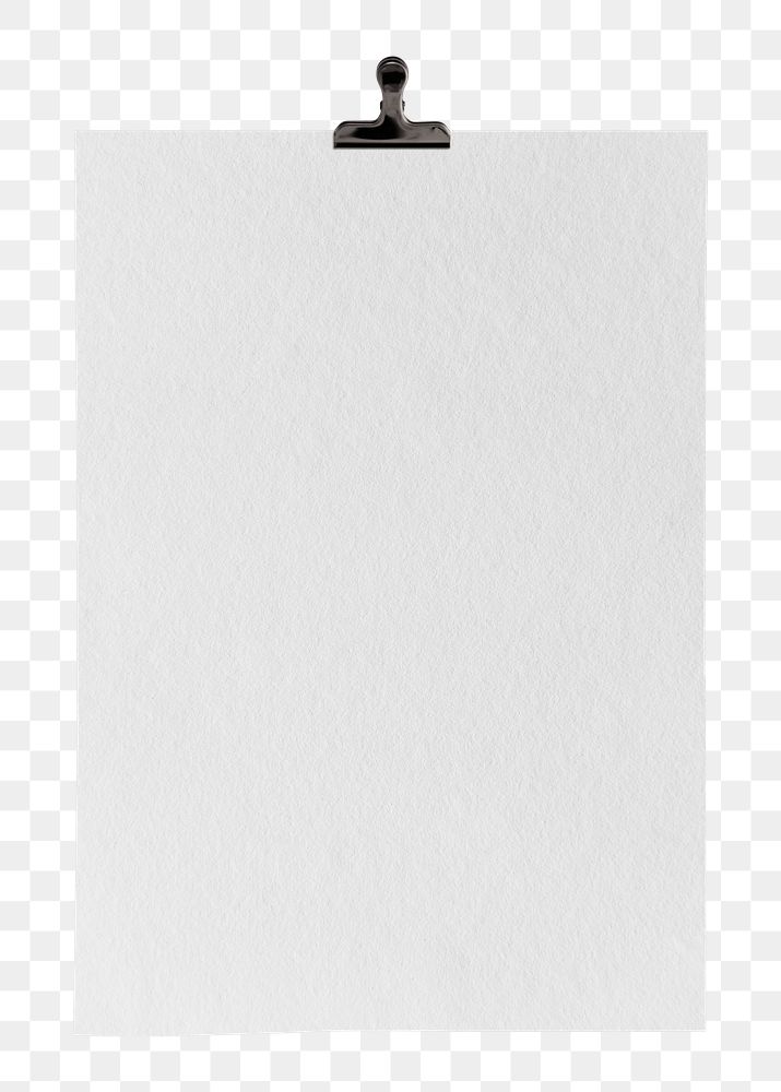 Blank paper png, realistic poster design space