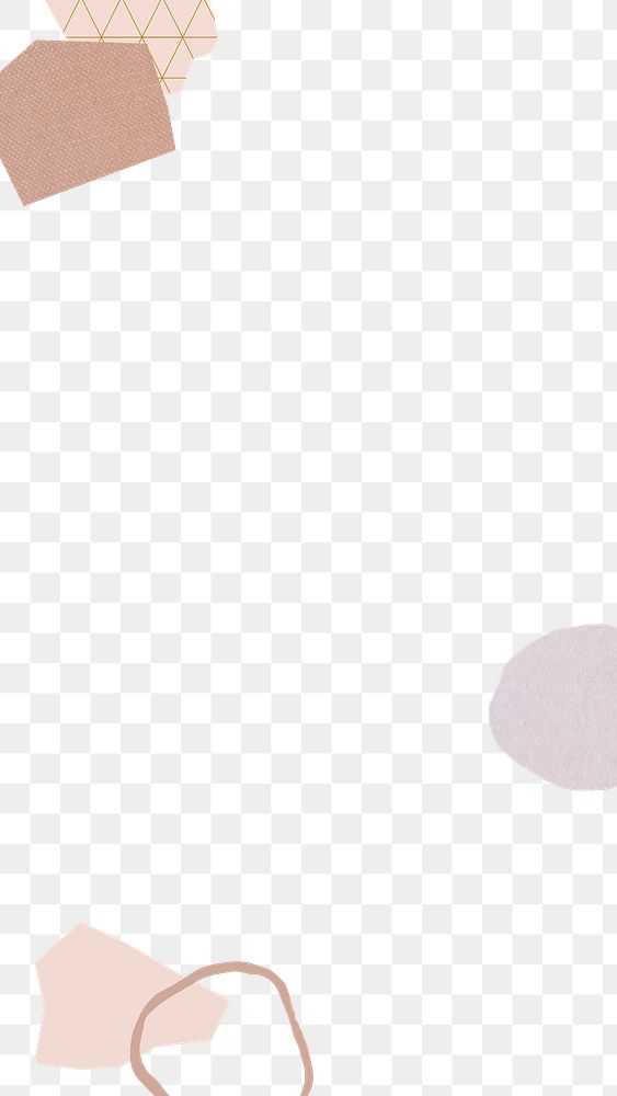 PNG transparent border frame, minimal style