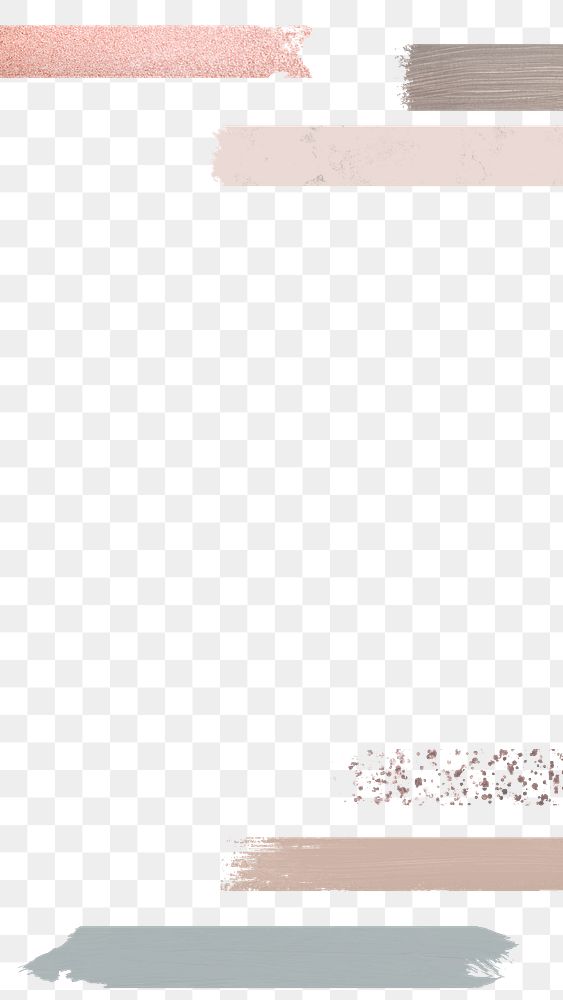 Border frame png, aesthetic watercolor on transparent background