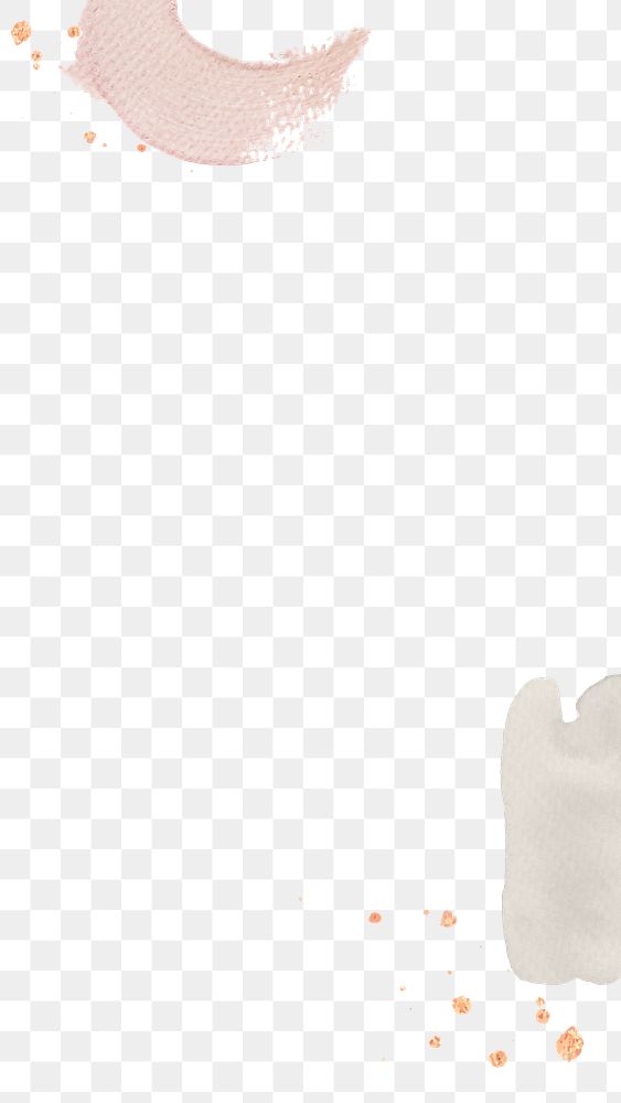 Border frame png, aesthetic watercolor on transparent background