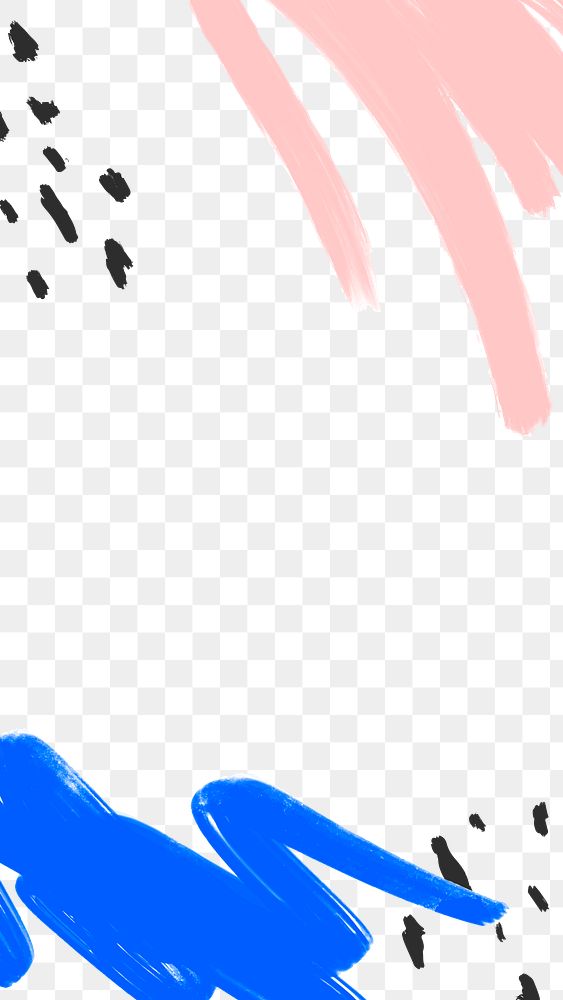 Border frame png, aesthetic watercolor on transparent background