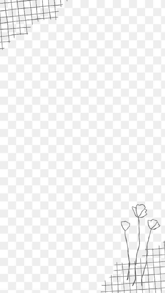 PNG border frame transparent background in minimal style
