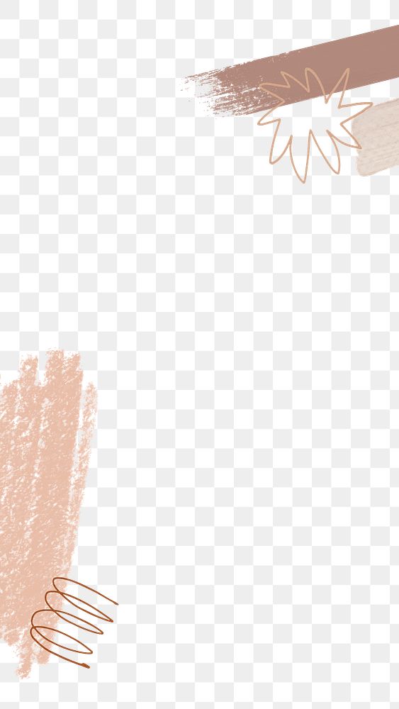 Aesthetic border png, watercolor on transparent background