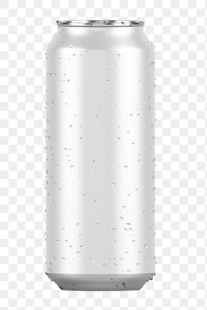 Cold beer can png sticker, refreshing drink