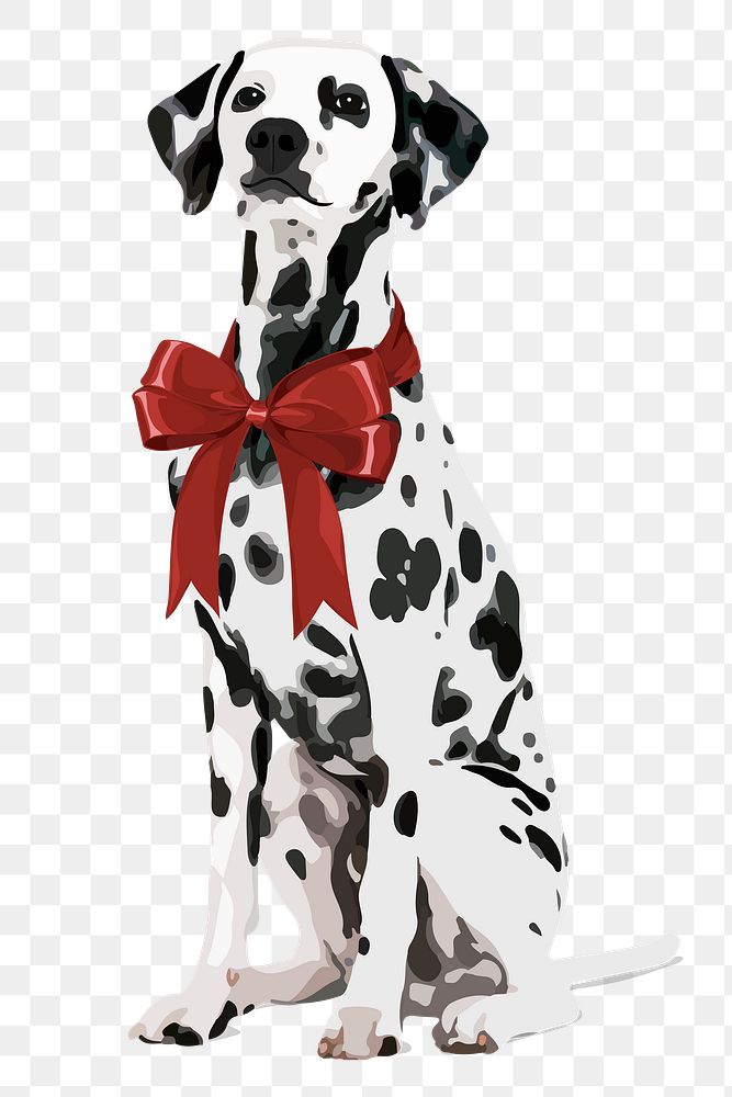Christmas gift dog png sticker, transparent background