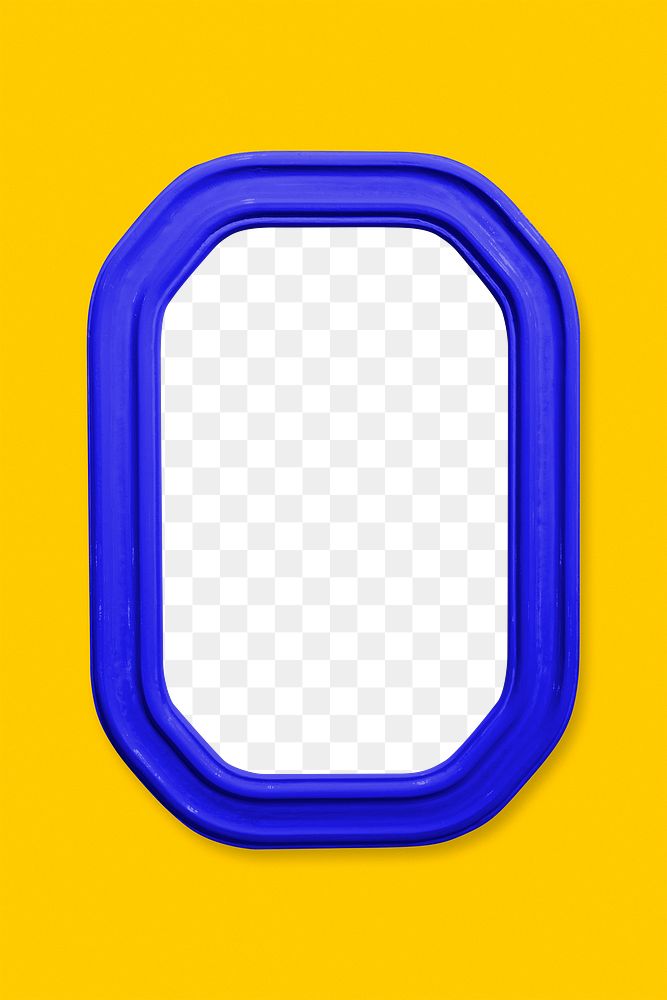 Download Indigo Frame Mockup On A Yellow Background Free Stock Illustration High Resolution Graphic