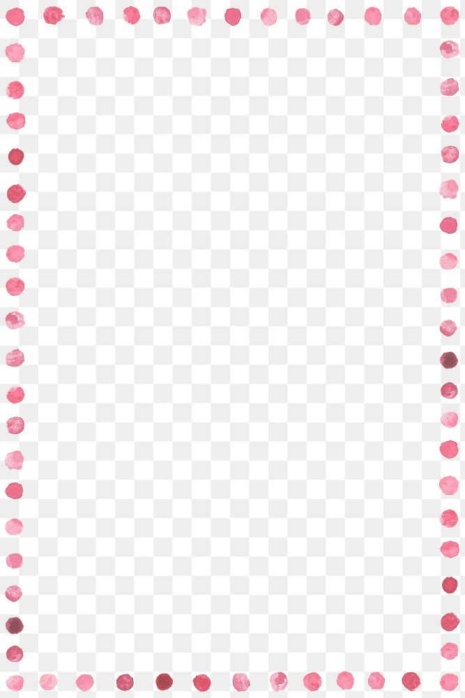 Pink watercolor blobs frame design element