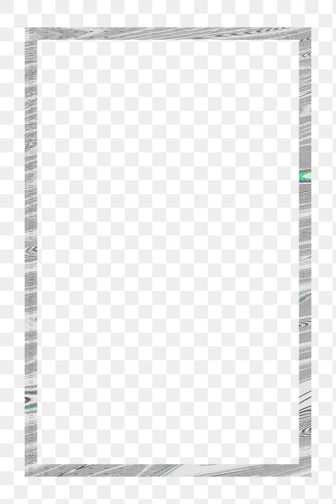 Rectangle frame png glitch effect