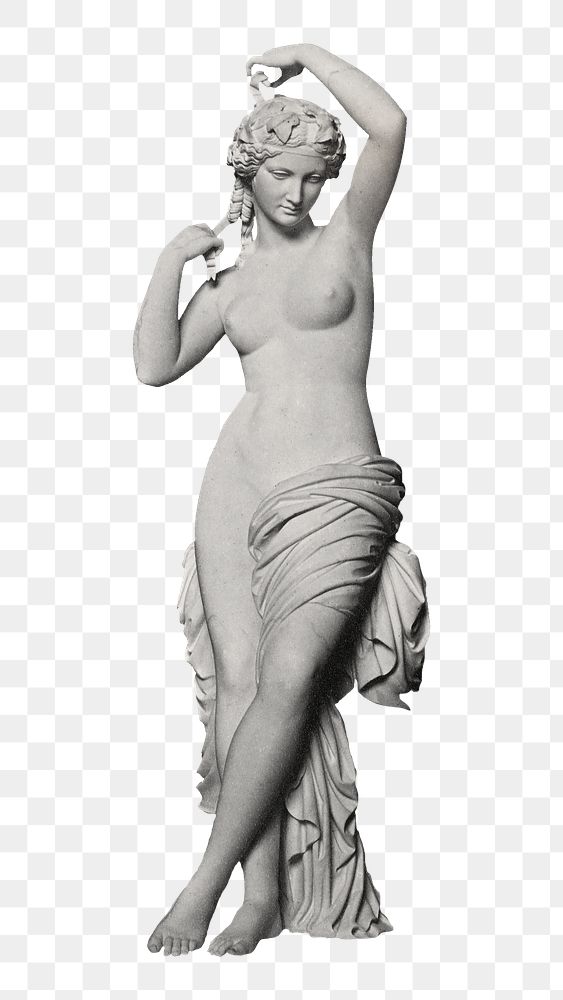 Ancient nude woman sculpture png
