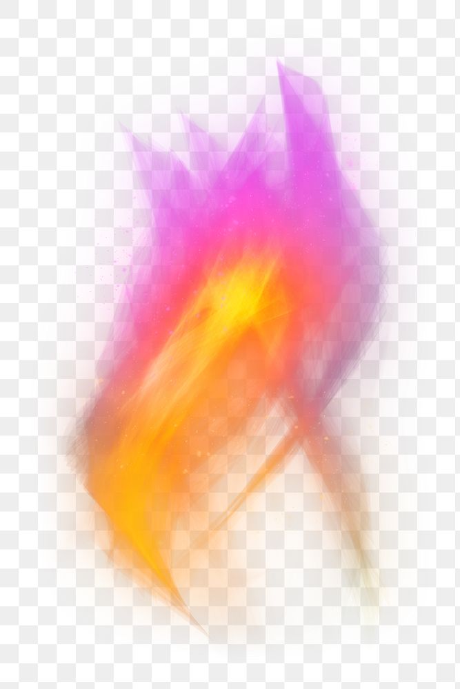 Png retro gradient fire flame graphic