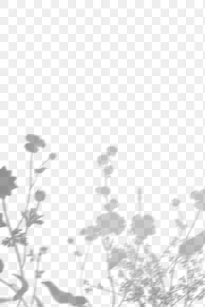 PNG floral field shadow design | Free PNG - rawpixel