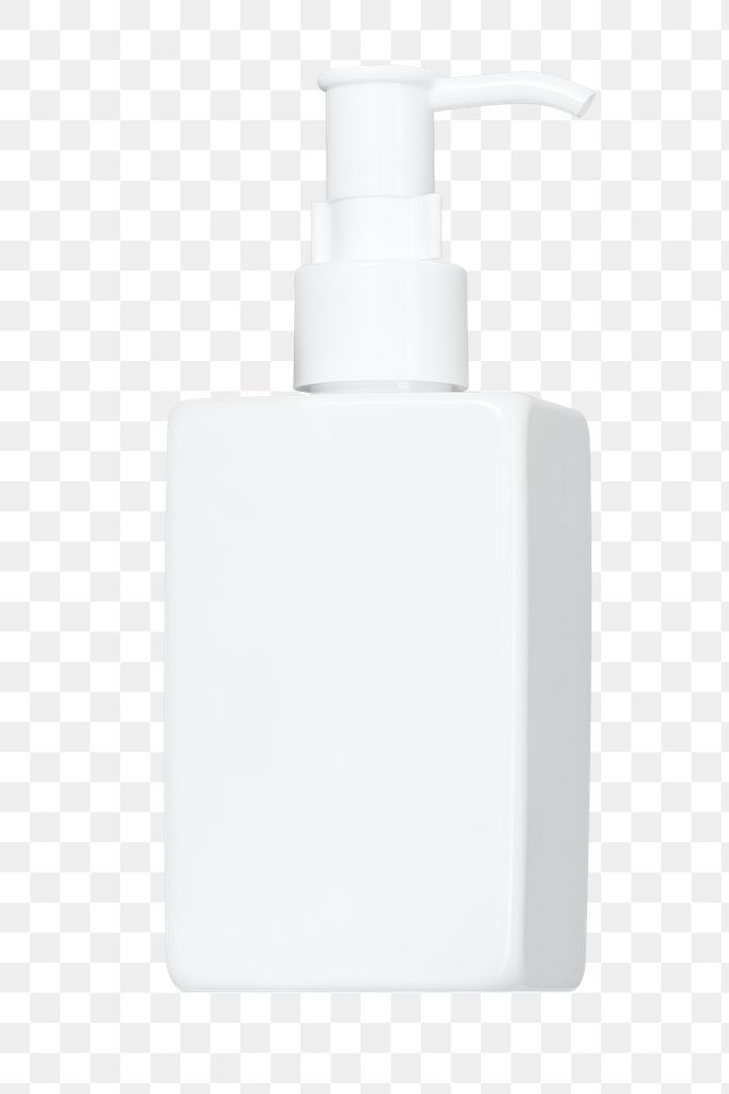 White soap dispenser mockup with clip 