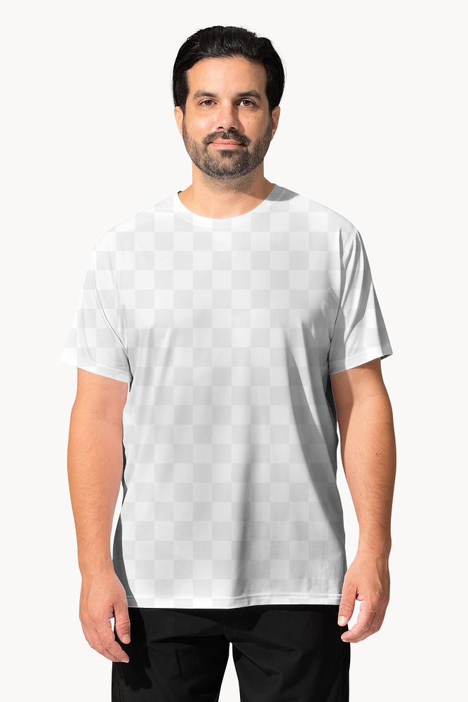 Png t-shirt mockup transparent on Indian | Free PNG - rawpixel