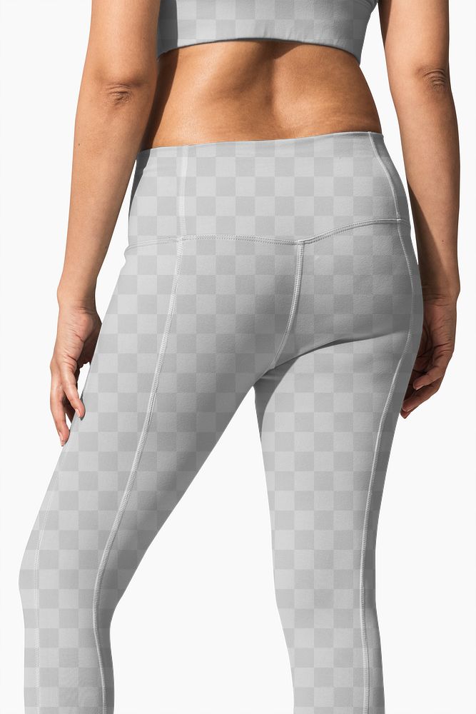 Png yoga pants mockup transparent sportswear 