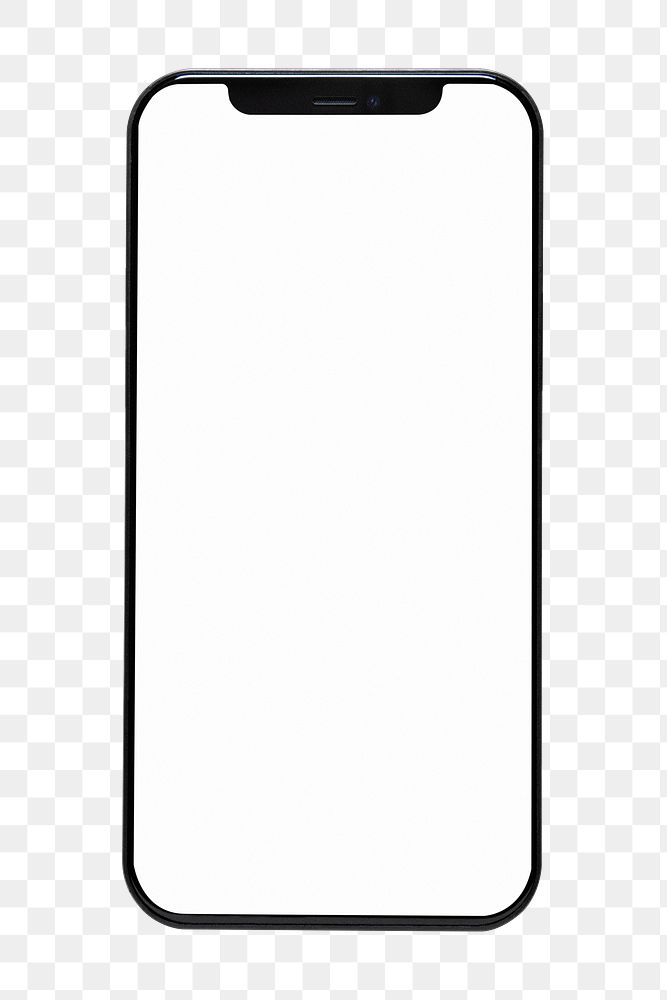 Smartphone white screen mockup png innovative future technology