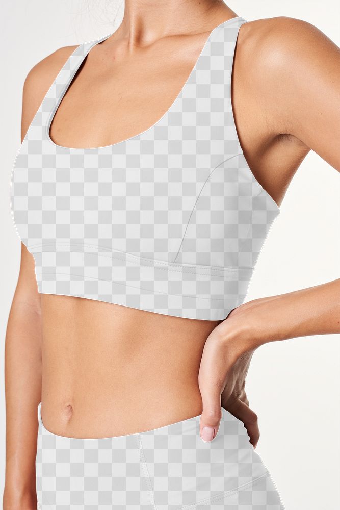 Download Png sports bra mockup for women