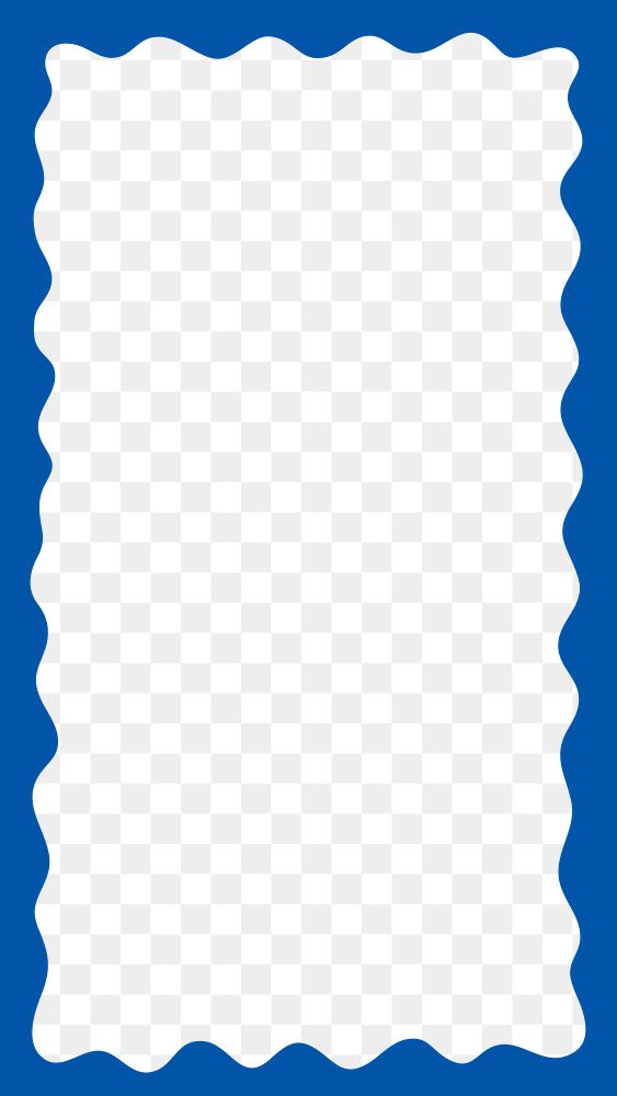 Blue frame png, transparent background 
