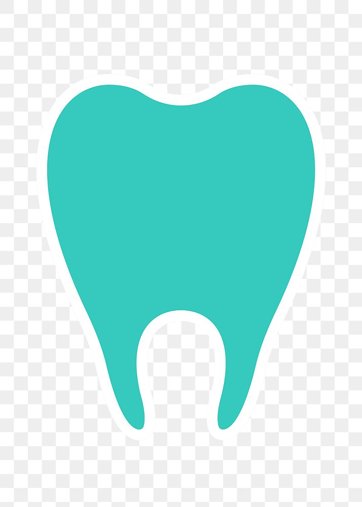 Tooth png sticker, healthcare illustration, transparent background