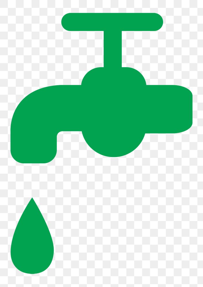 Png water saving sticker illustration, environmental awareness