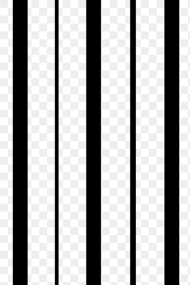 Abstract png transparent background, black striped pattern