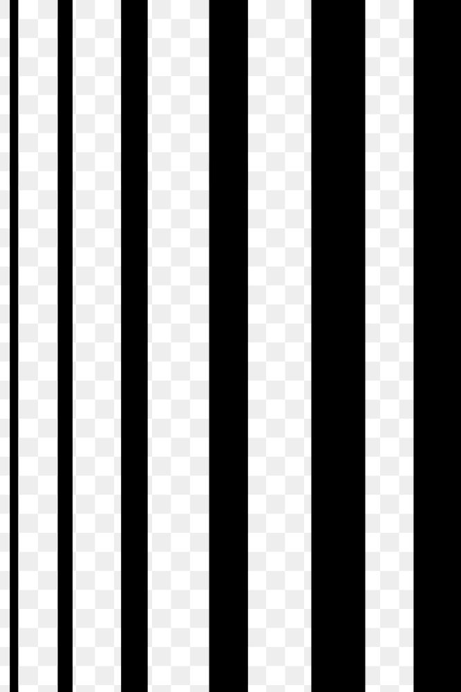 Black striped background png transparent, simple pattern design