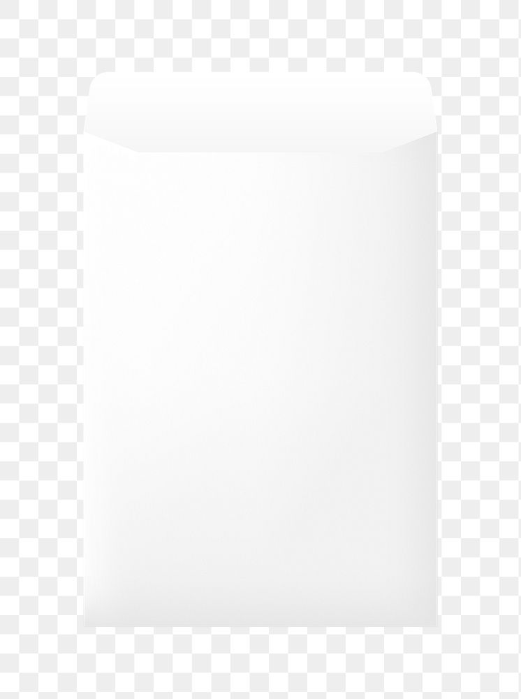 Plain paper envelope transparent png