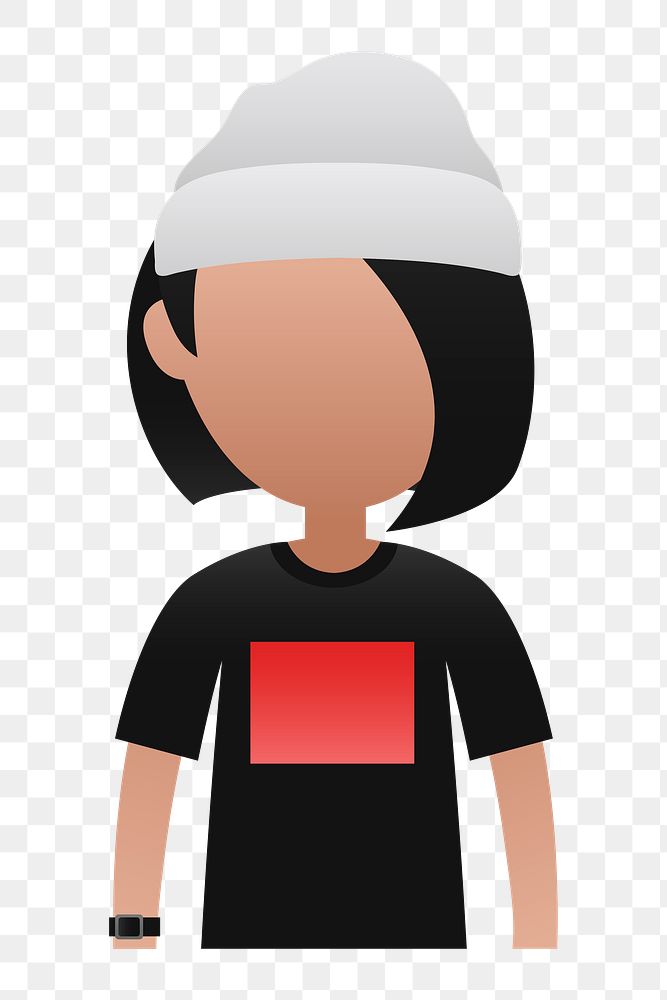 Girl teenager avatar transparent png