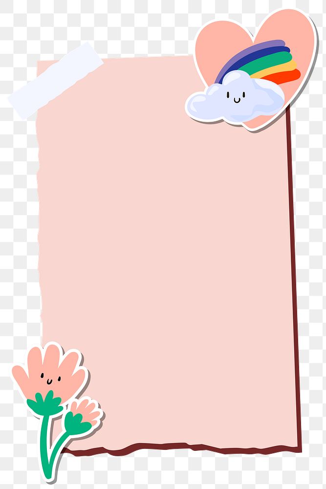 Cute summer decorated pastel frame