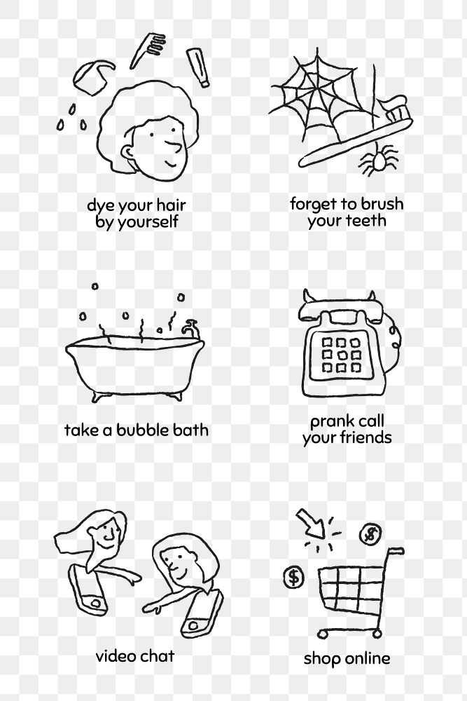 Stuck at home to do list design element