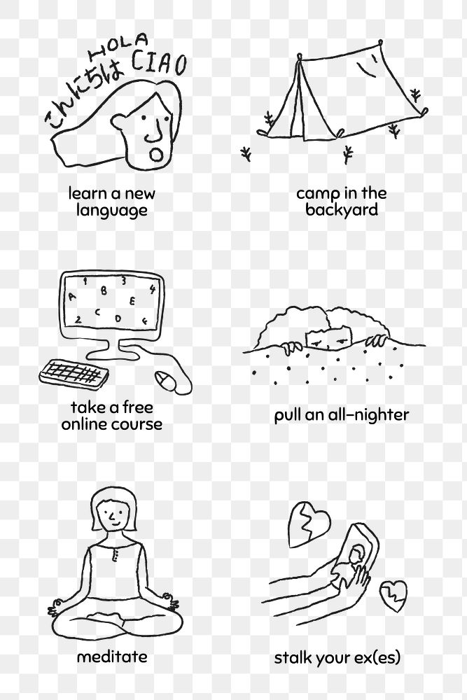 Stuck at home to do list design element