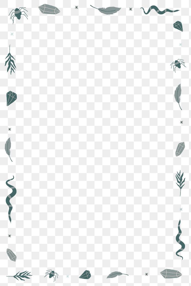 Png Witchcraft Halloween frame transparent background