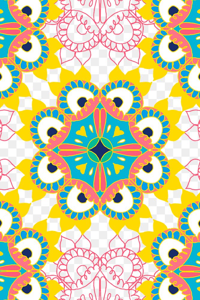 Indian png mandala pattern transparent background