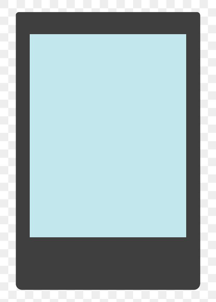 Blank instant photo frame png sticker