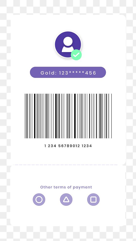 Png my barcode screen  digital payment for smartphone