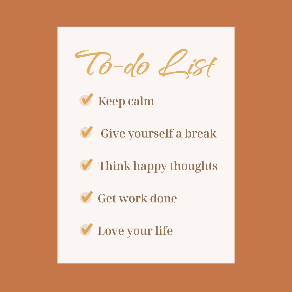 Self love instagram post template, minimal design, editable text