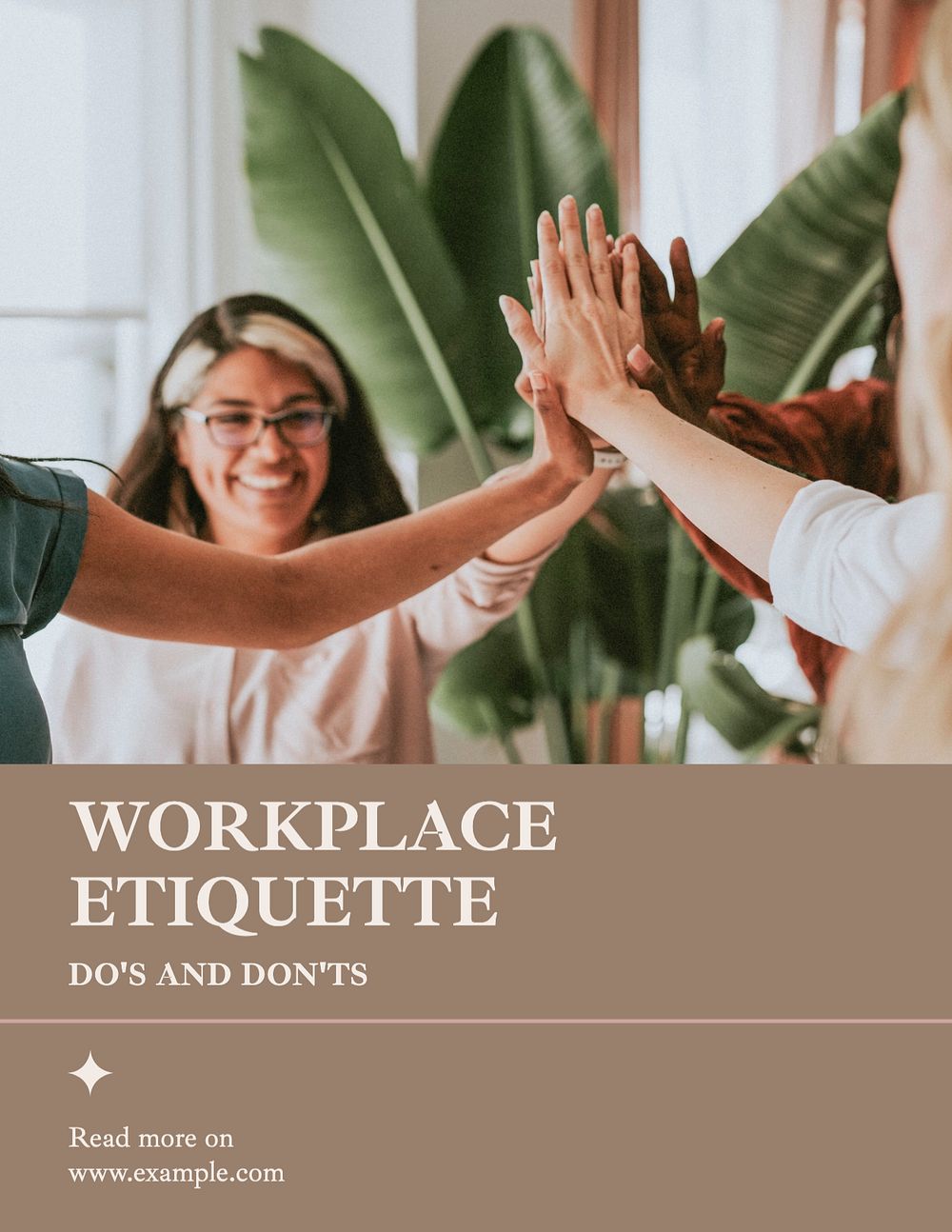 Workplace etiquette flyer template, editable ad