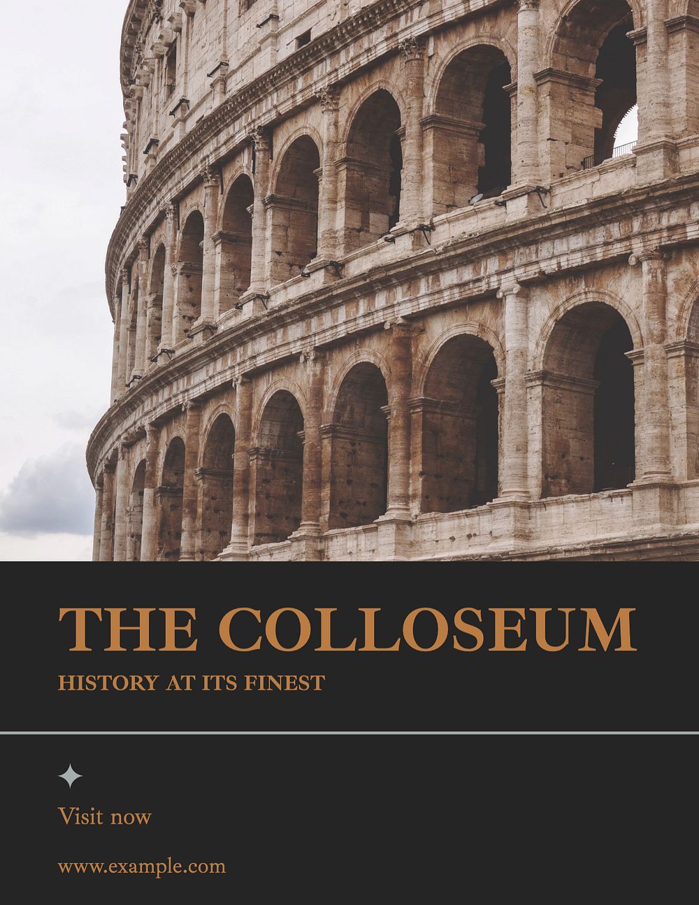 The Colosseum flyer template, editable text & design