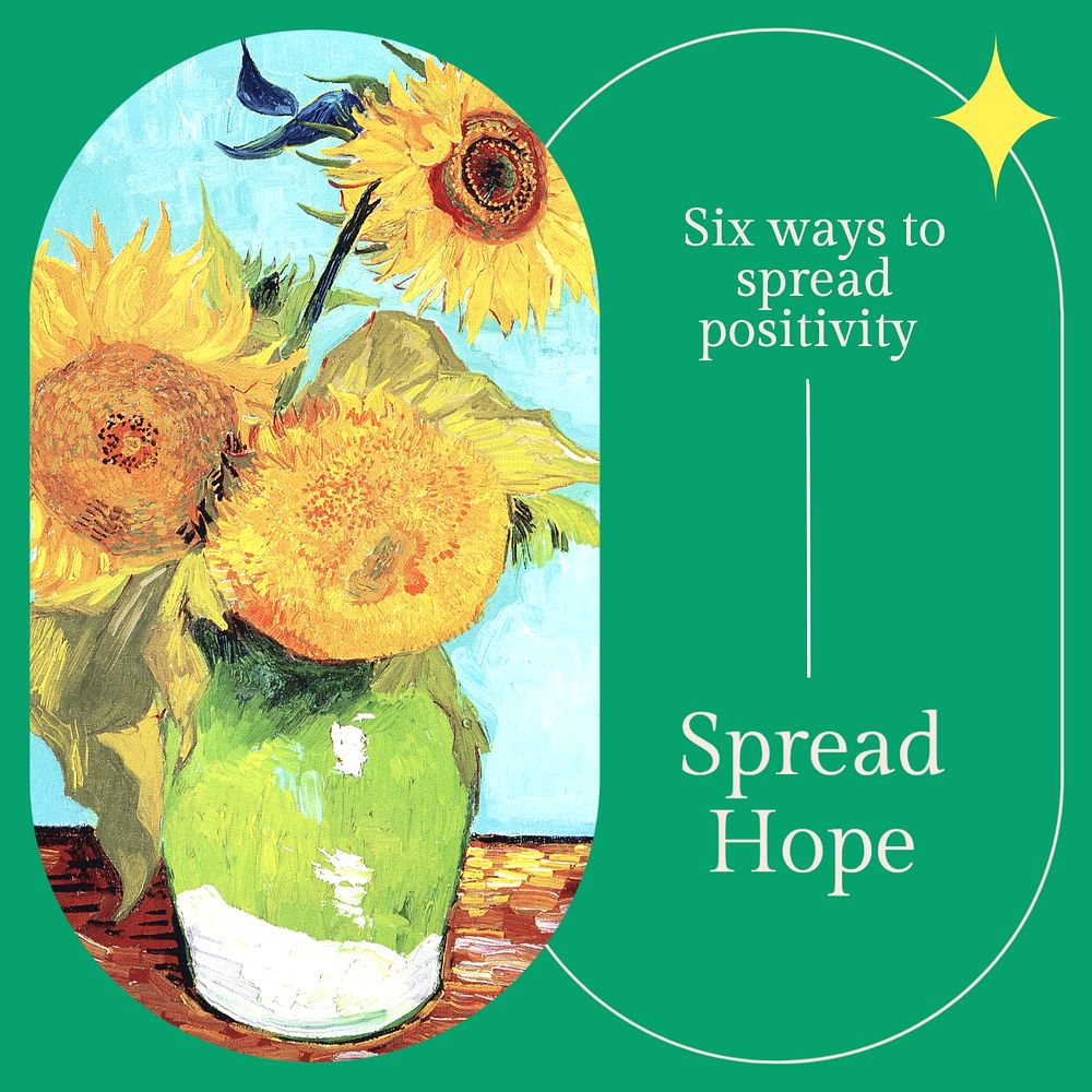 Spread hope Instagram post template, editable social media ad