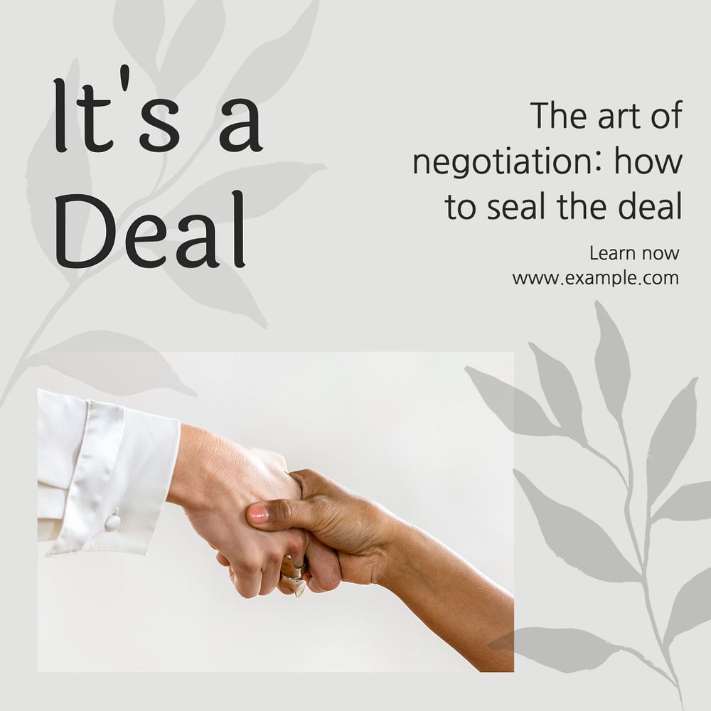 It's a deal post template, editable social media design