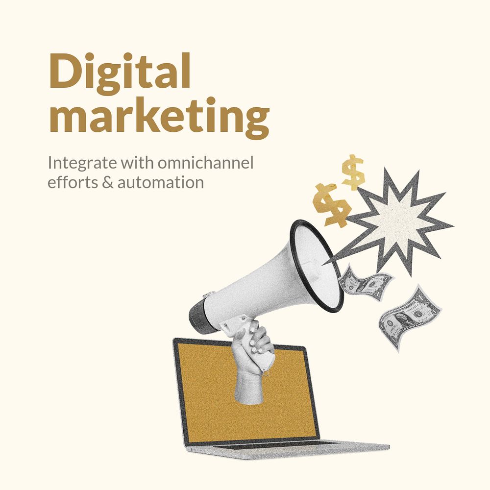Social media post template, digital marketing concept 