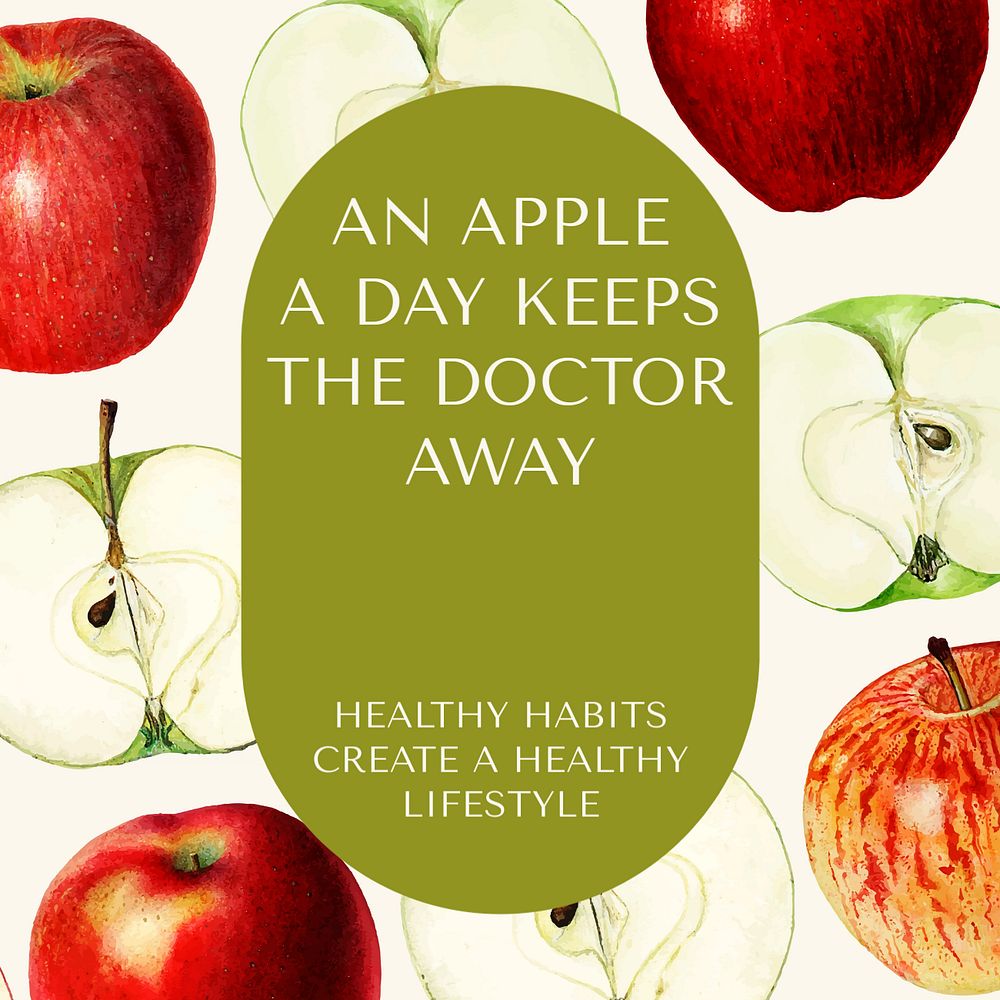 Healthy food Instagram ad template, editable social media post
