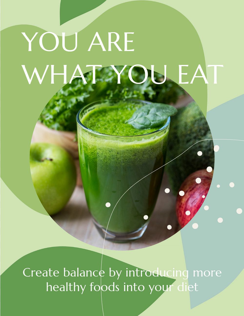 Nutrition & diet flyer template, editable design