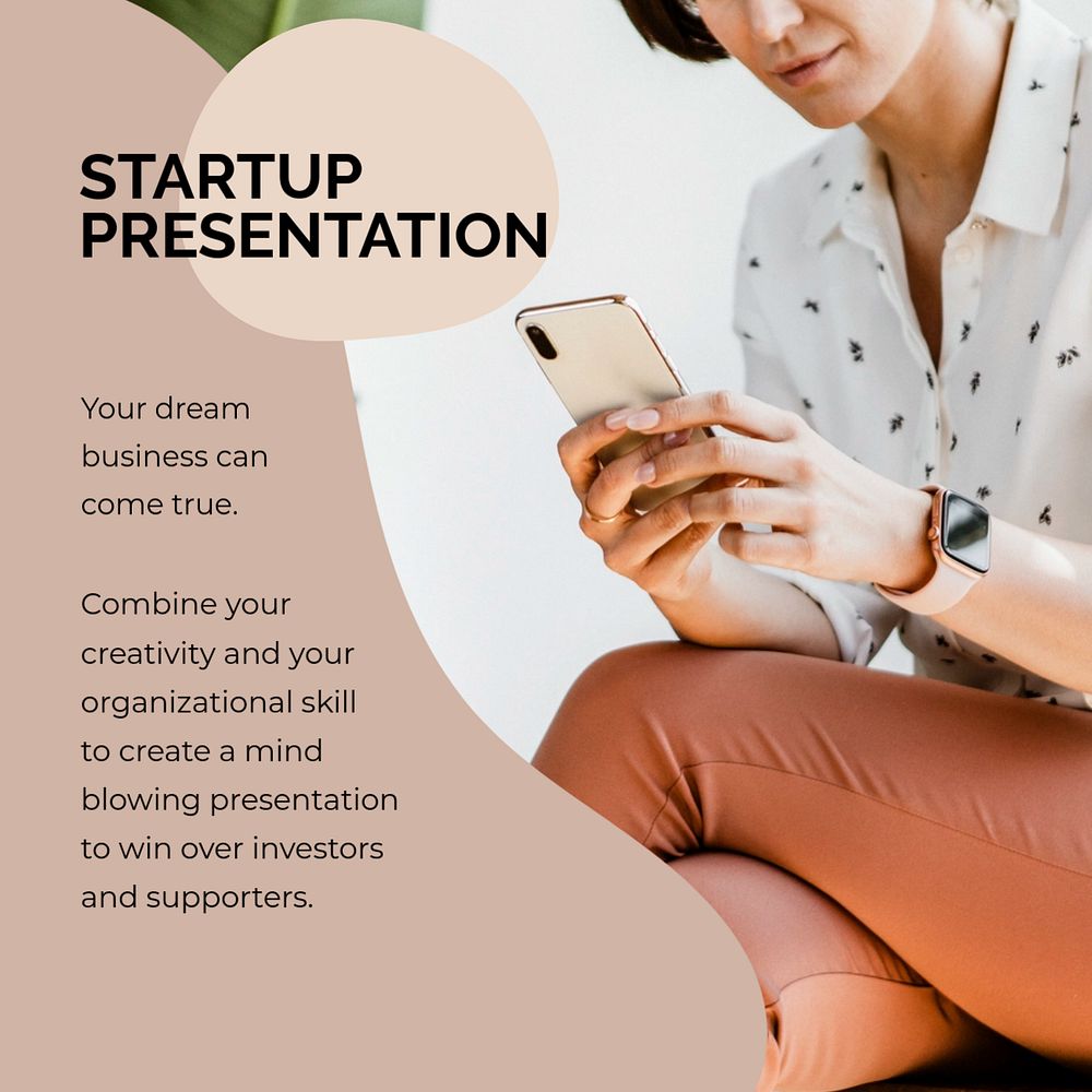 Creative business Facebook ad template, feminine, aesthetic editable design