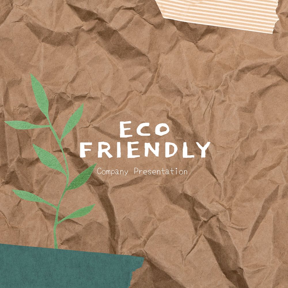 Eco-friendly business Instagram post template