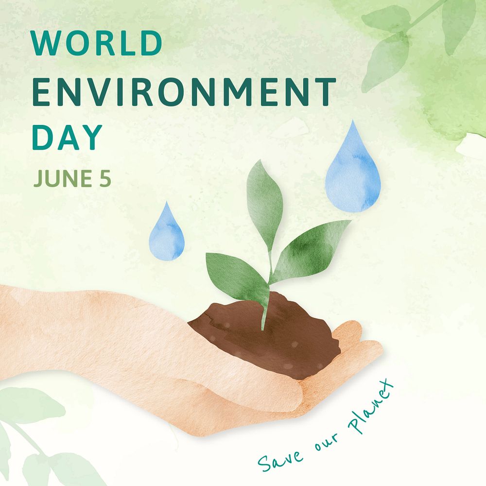 World environment day facebook post template