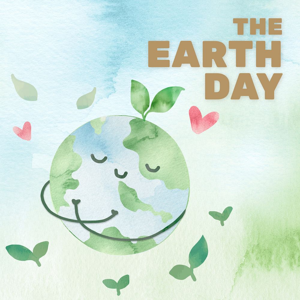 World earth day Instagram post template